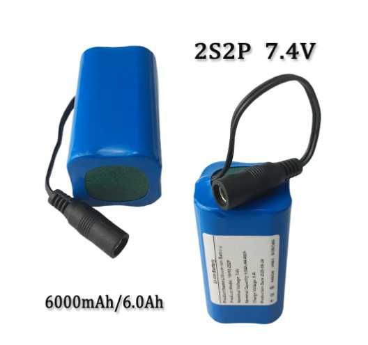 Bateria Do Łódka Zanętowa 7.4 V 6000 mAh świeża dostawa