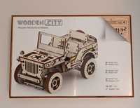 Drewniany model, samochód z napędem 4x4 Wooden.City