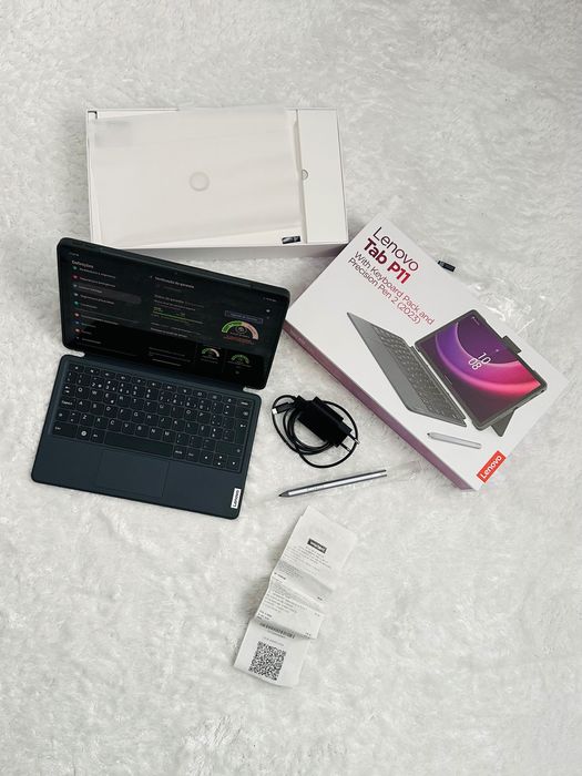 Tablet Lenovo P11 Gen 2 com capa de teclado + caneta + carregador