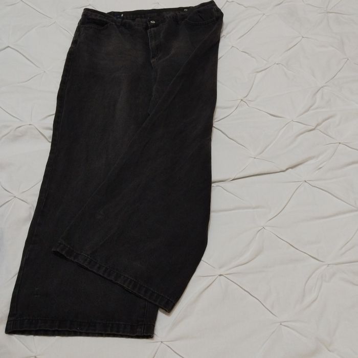 Широкі джинси темно сірого кольору розмір розмір ХХЛ