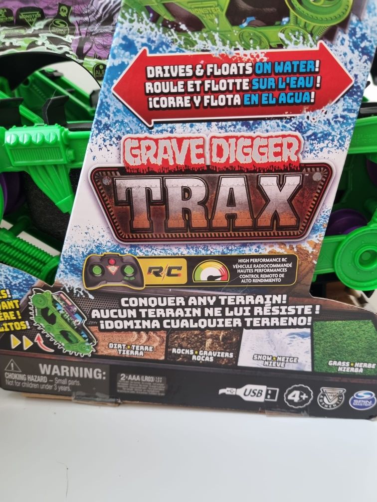 Monster Jam, Grave Digger Trax – bardzo mocny, zdalnie sterowany