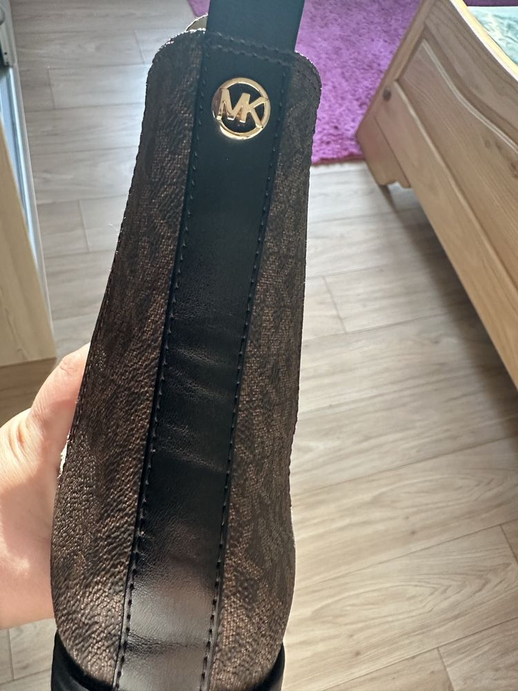 Жіночі челсі коричневі Michael Kors сапожки черевички Майкл Корс
