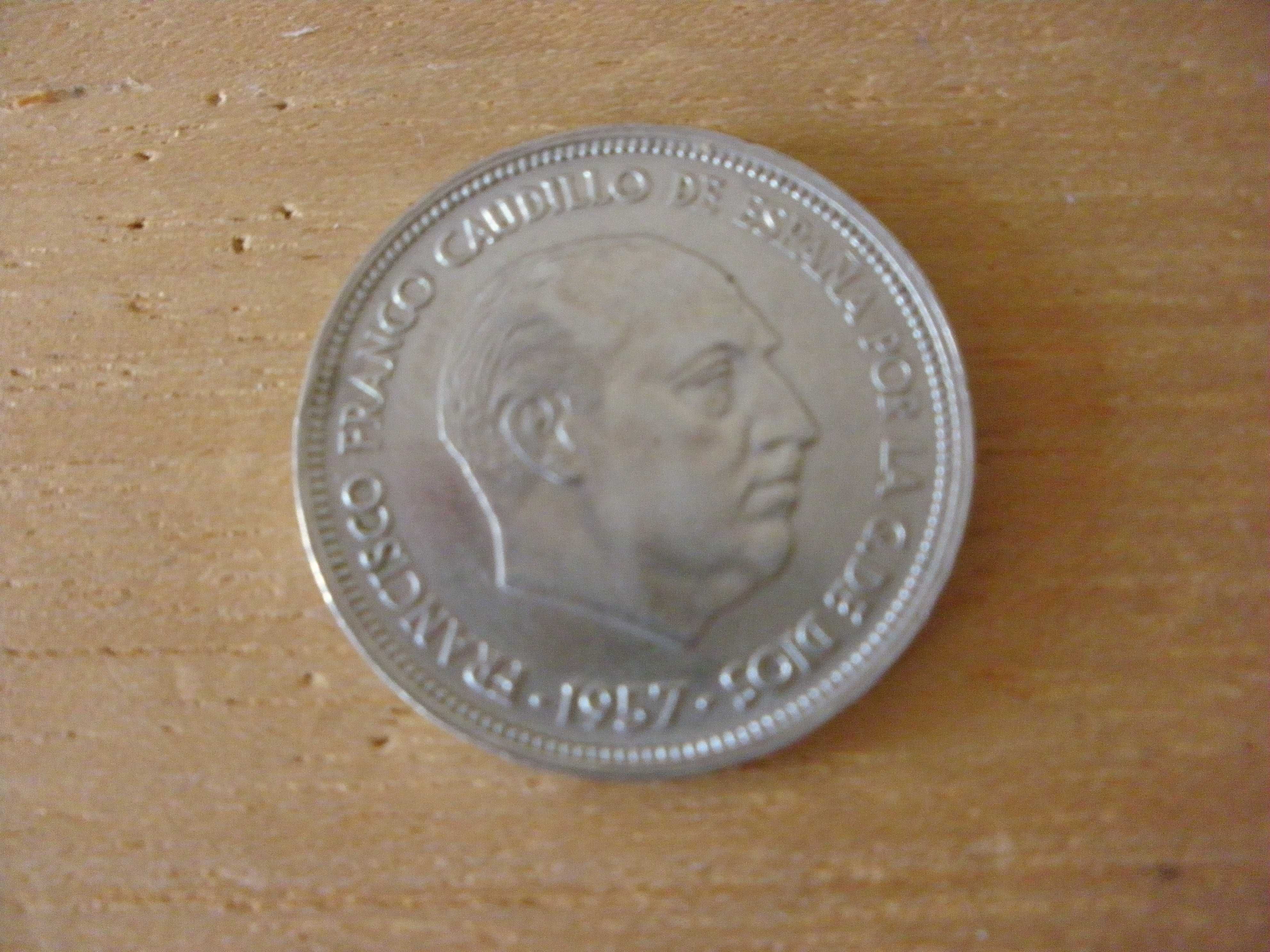 Moeda 50 pesetas 1957