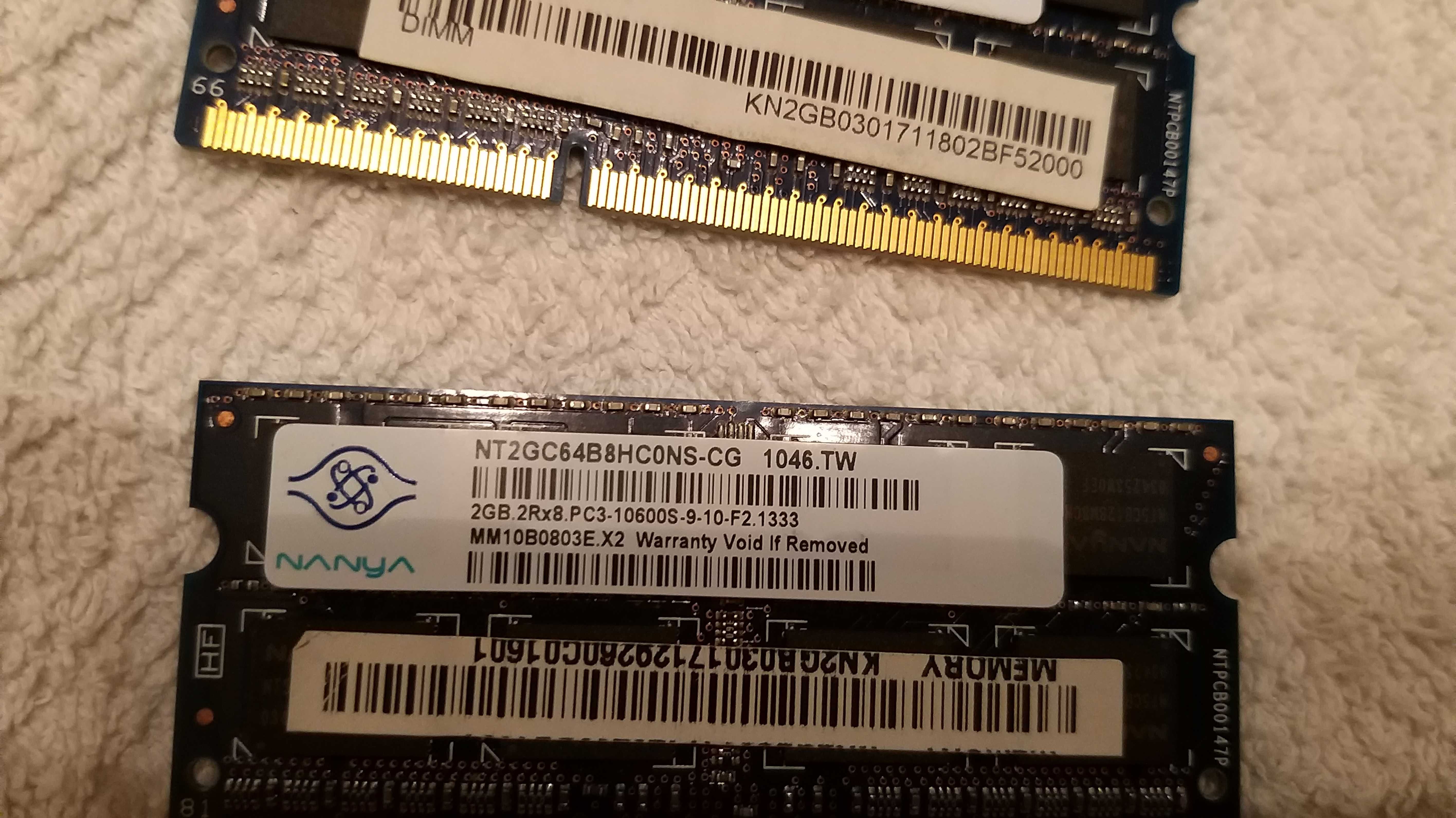 memoria Ram portátil nanya 2gb