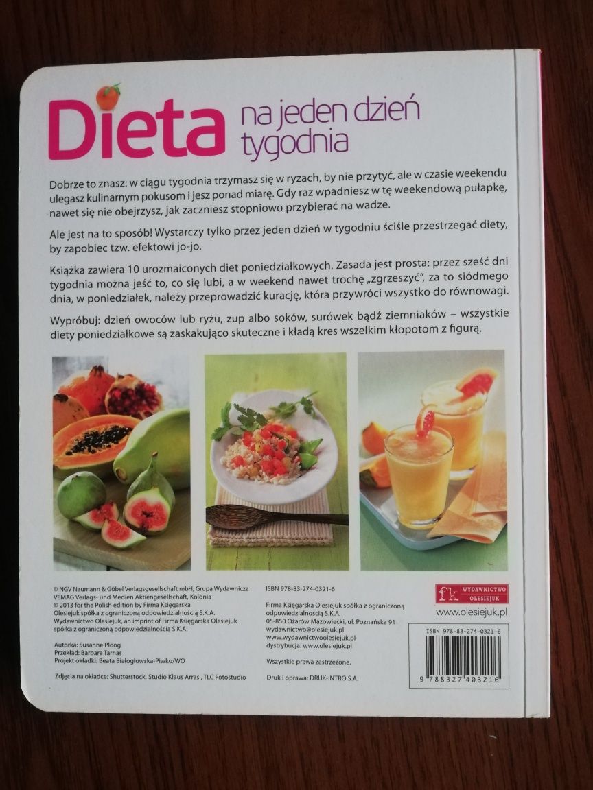 Poradnik Dieta na 1 dzień tygodnia