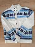 Sweter męski zimowy ciepły white winter z kołnierzykiem Samsoe skandyn