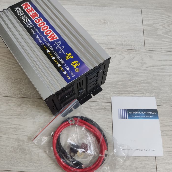 Інвертор напруги 12*220*5000w чистий синус.