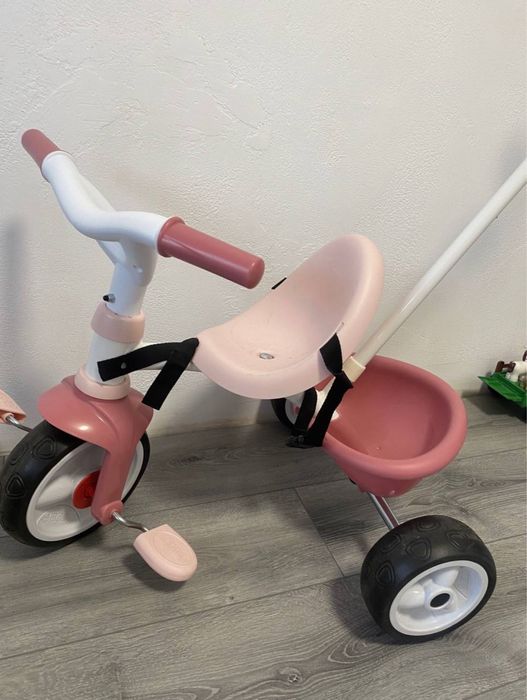 Дитячий велосипед з батьківською ручкою Smoby 2 в 1