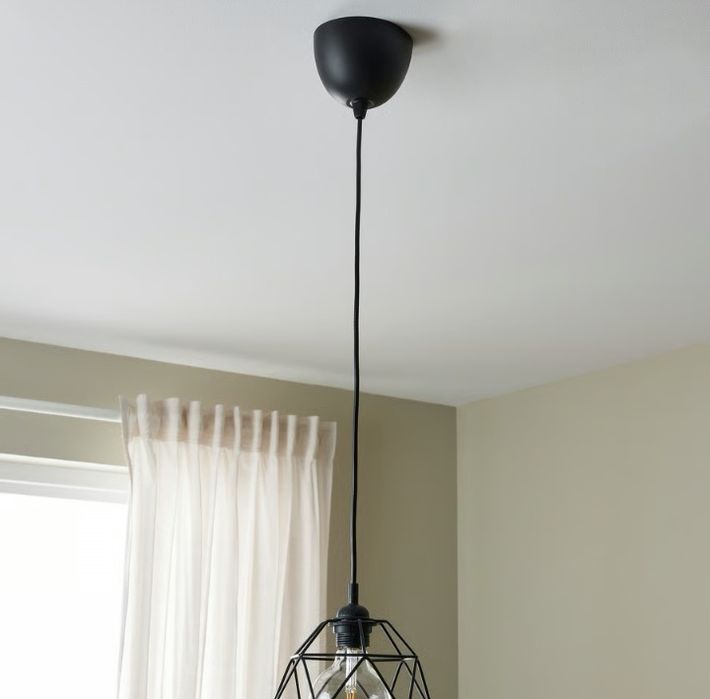 4 Candeeiros Teto Pretos