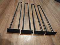 Nogi metalowe do stołu stolika z pręta loft 72CM