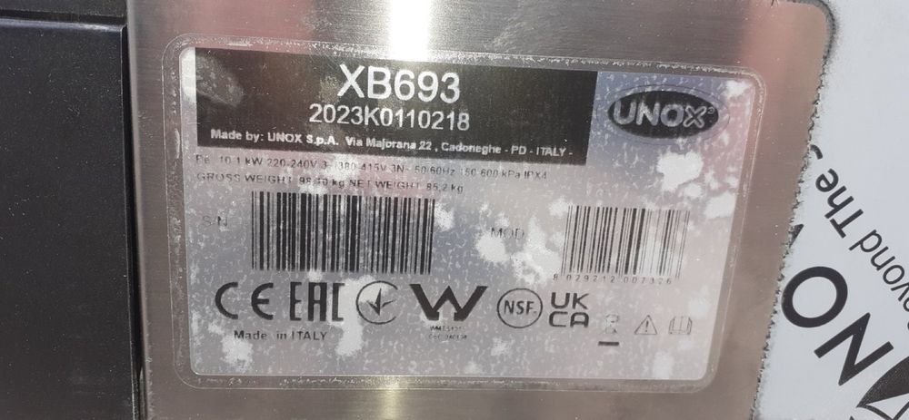 Пароконвектомат піч пекарська з парою  UNOX XB 693
