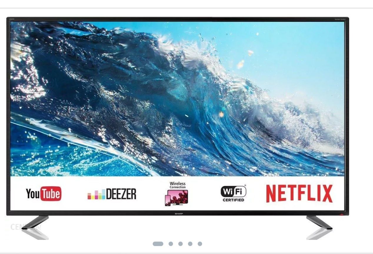 Telewizor 55 cali Sharp LED Smart TV Wifi UltraHD 4K. NETFLIX, Gwaranc