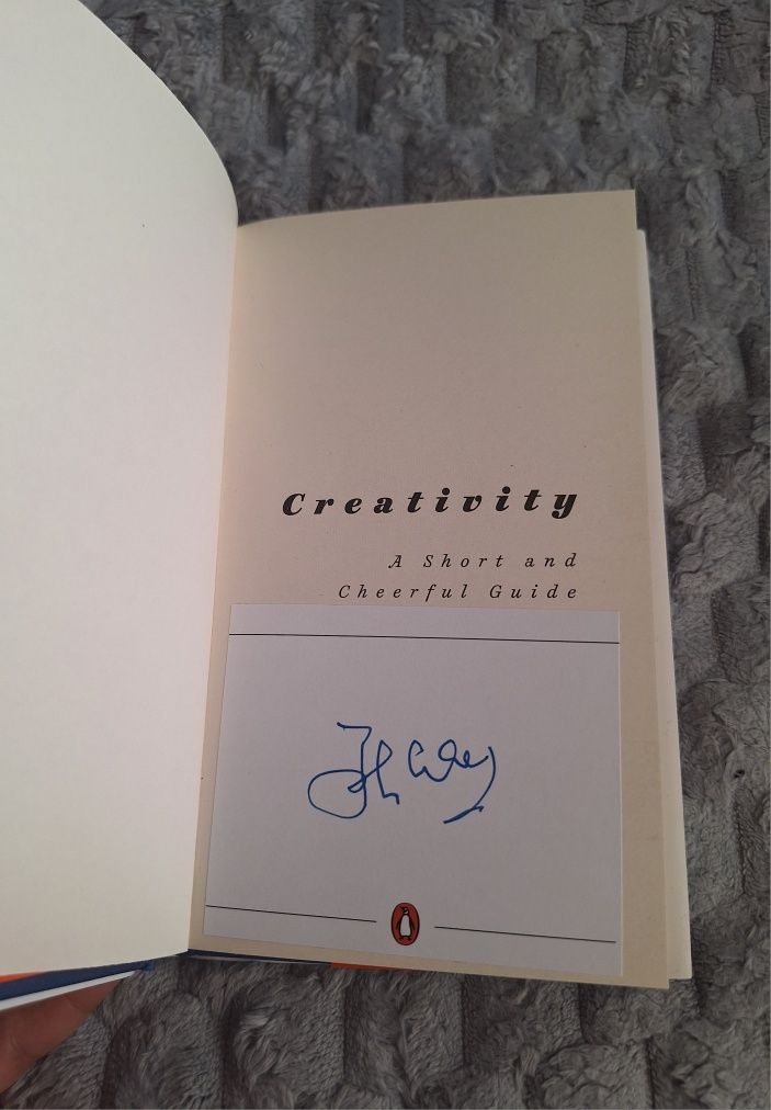 John Cleese Creativity autograf Monthy Python książka
