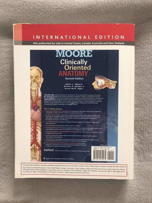 Livro “Clinically oriented Anatomy” de Moore