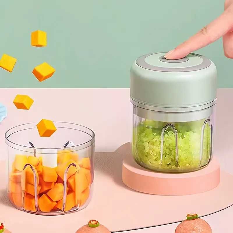 Picador Elétrico Portátil de 250ml com Lâminas Afiadas