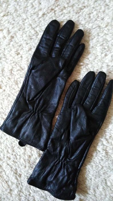 Кожаные перчатки, размер S