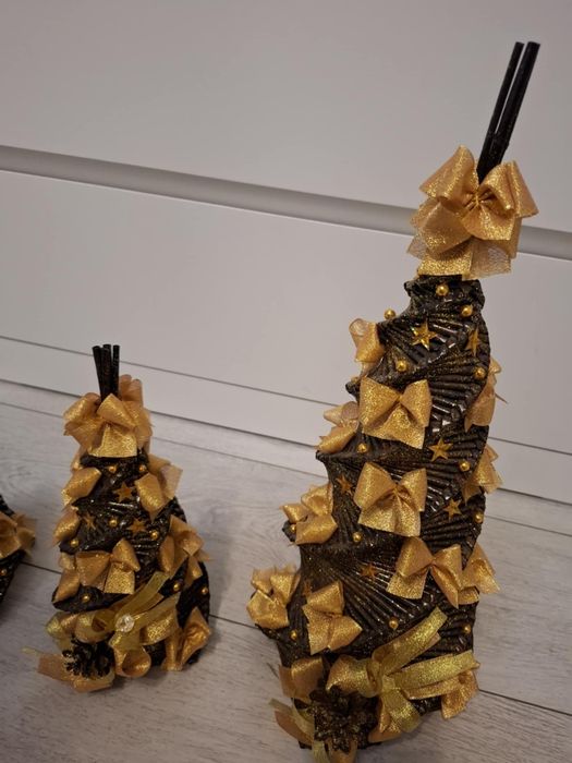 Ozdoby świąteczne choinki ze złotem