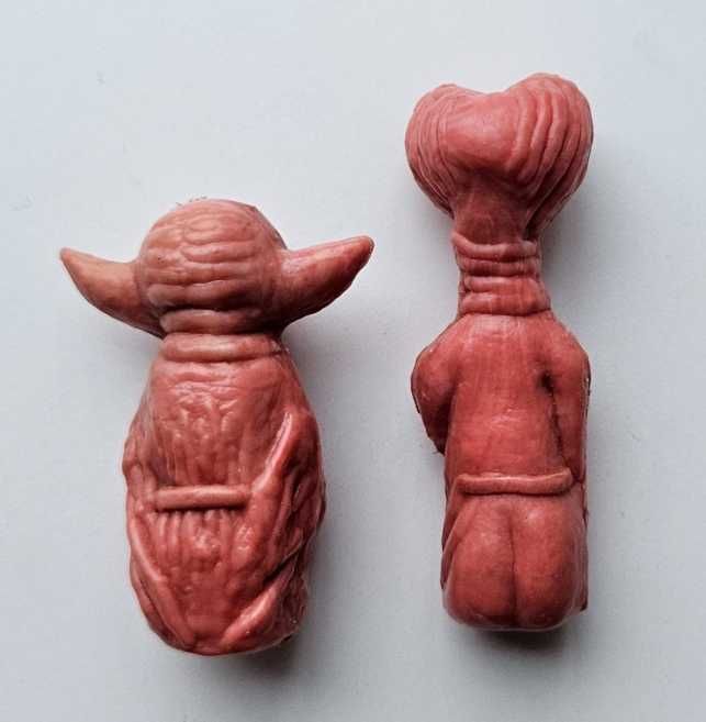 Figurki PRL Star wars Yoda i E.T. bootleg nakładki na ołówek