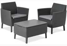 Zestaw balkonowy ogrodowy SALEMO BALCONY Graphite
