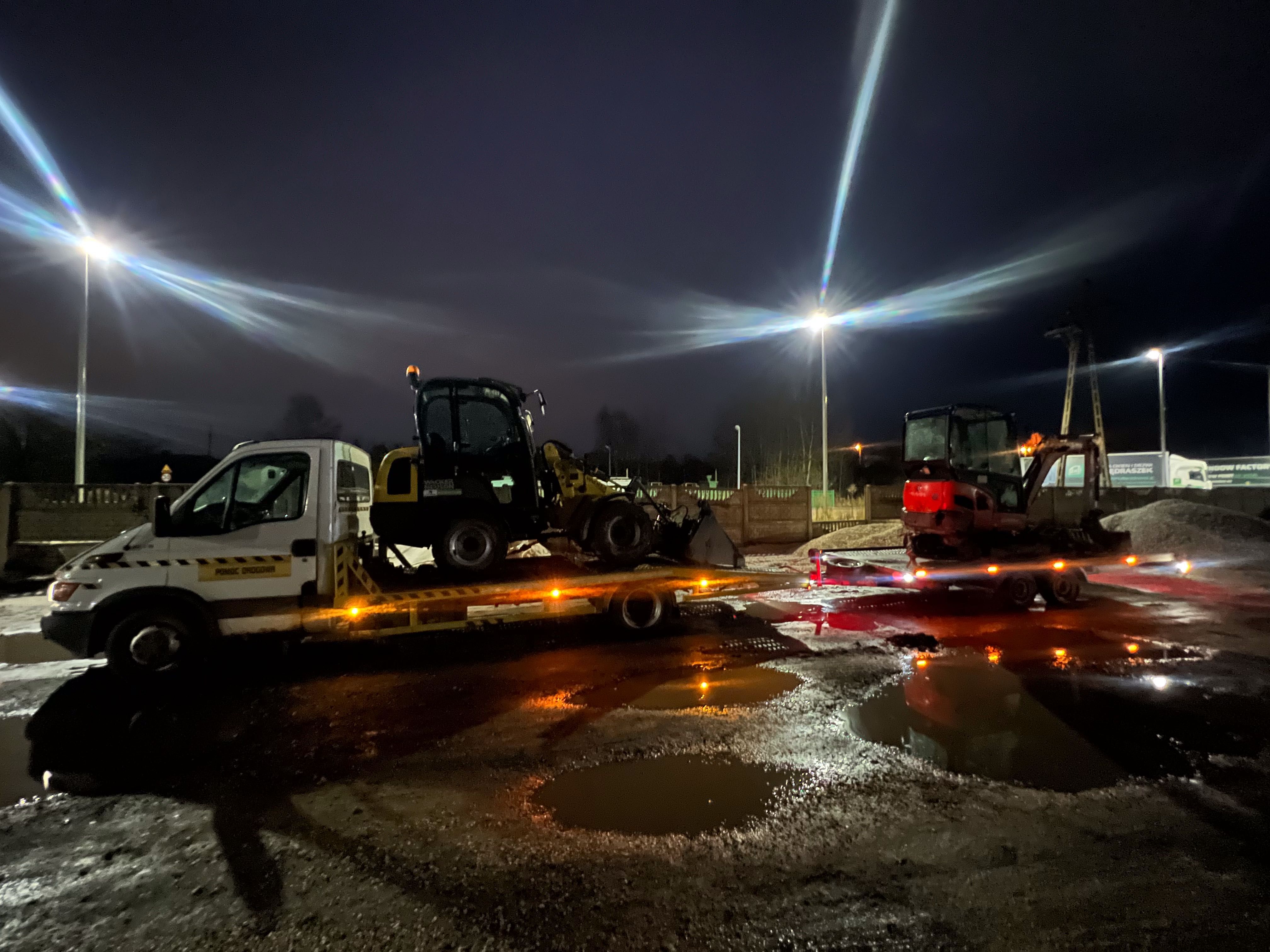 Transport 28 ton wanna patelnia łódka Niskopodwoziowy Maszyn Koparek