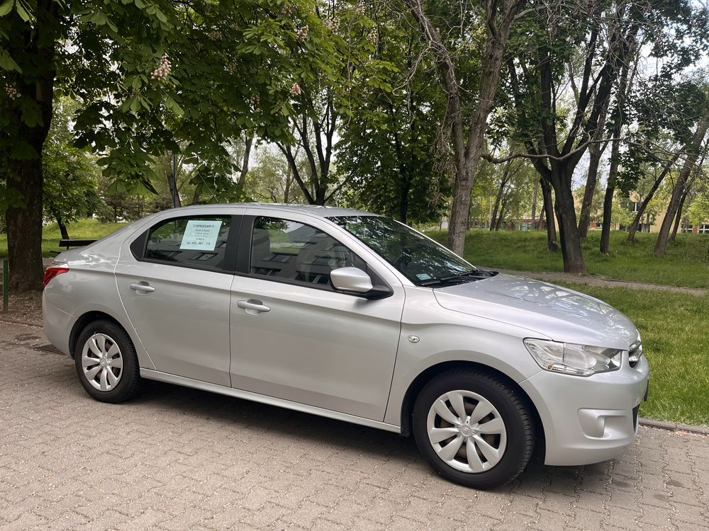Citroen C-elysée 1.6 2014/15 r. srebrny sedan