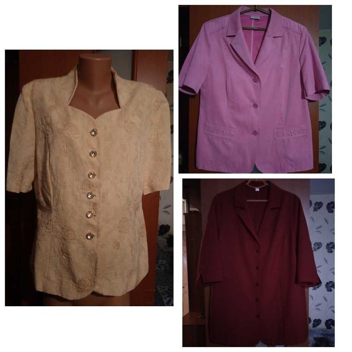 Піджак з коротким рукавом, жакет р. 50-52, 52-54. Торг