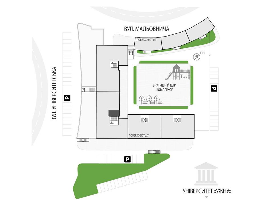 Квартира-студія 33 м² у ЖК GRAND HILLS | 5 поверх — GH 4.27
