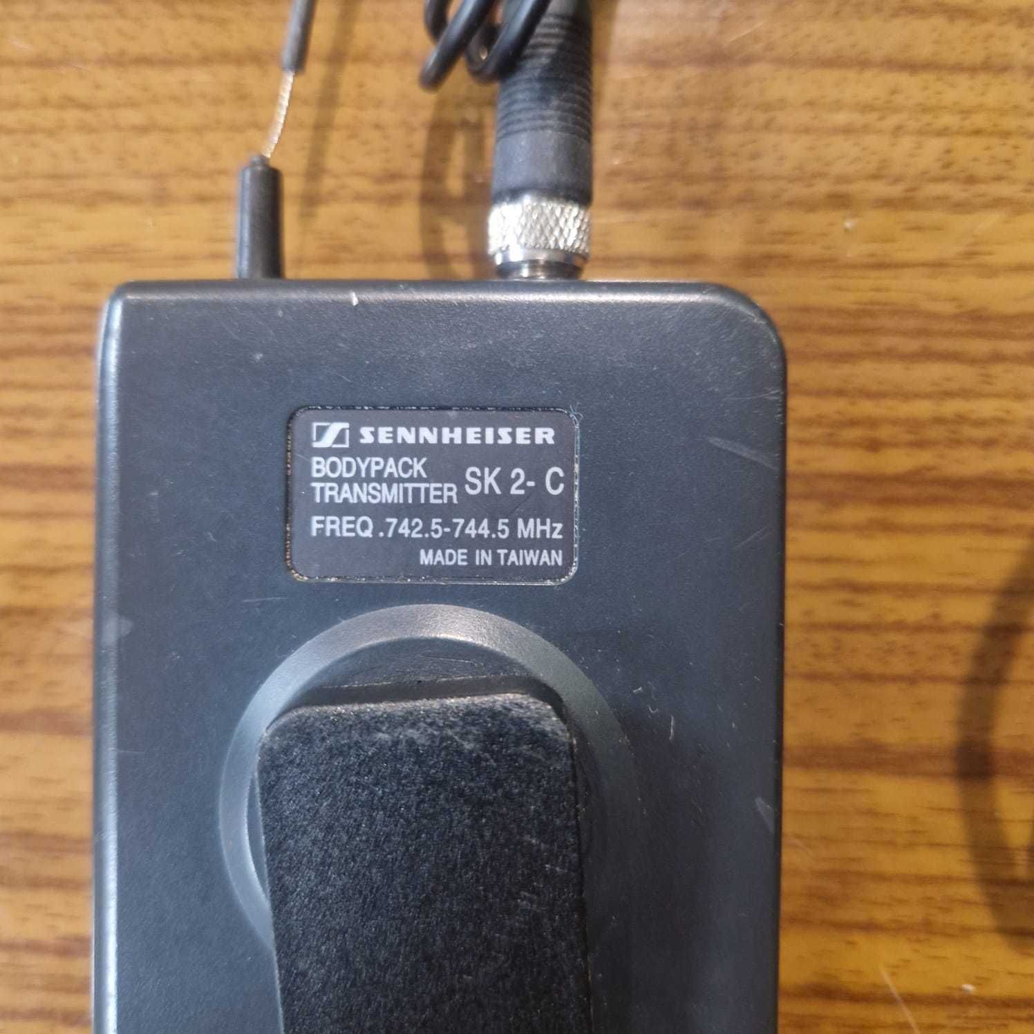 Mikrofon SENNHEISER ME3 2sz + 2szt Transmiter Freeport Sk 2-C - zestaw