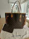 Louis Vuitton lv neverfull shopper piękne torebka skórzane rączki