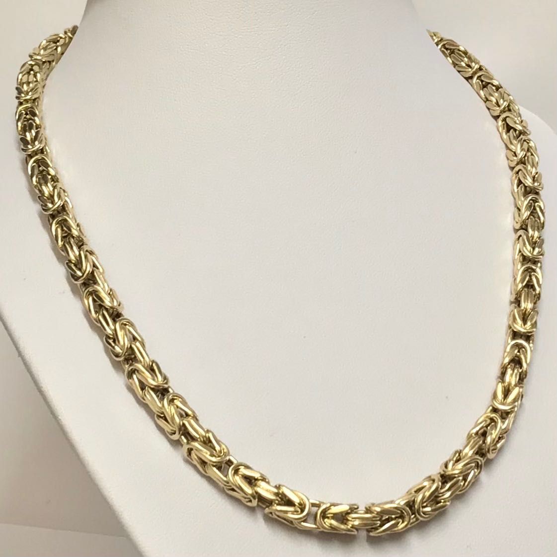 Złoty ŁAŃCUSZEK męski 14K KRÓLEWSKI splot CUD 66cm