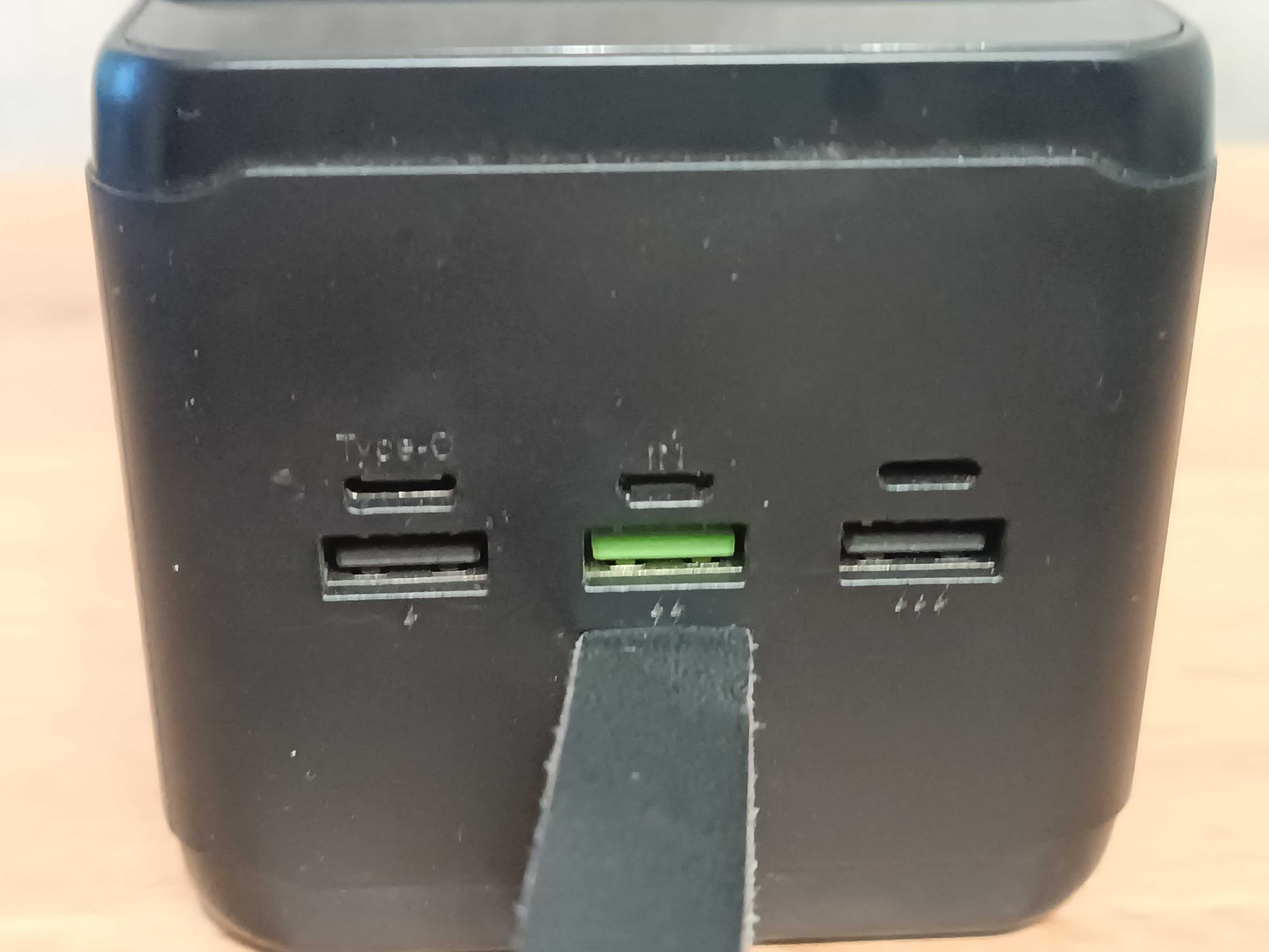 Павербанк Power Bank 80000mAh 22.5W Black 3 USB