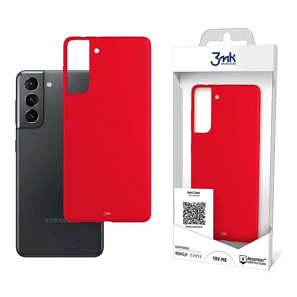 Etui 3mk Matt Case na Samsung Galaxy S21/5G - czerwone