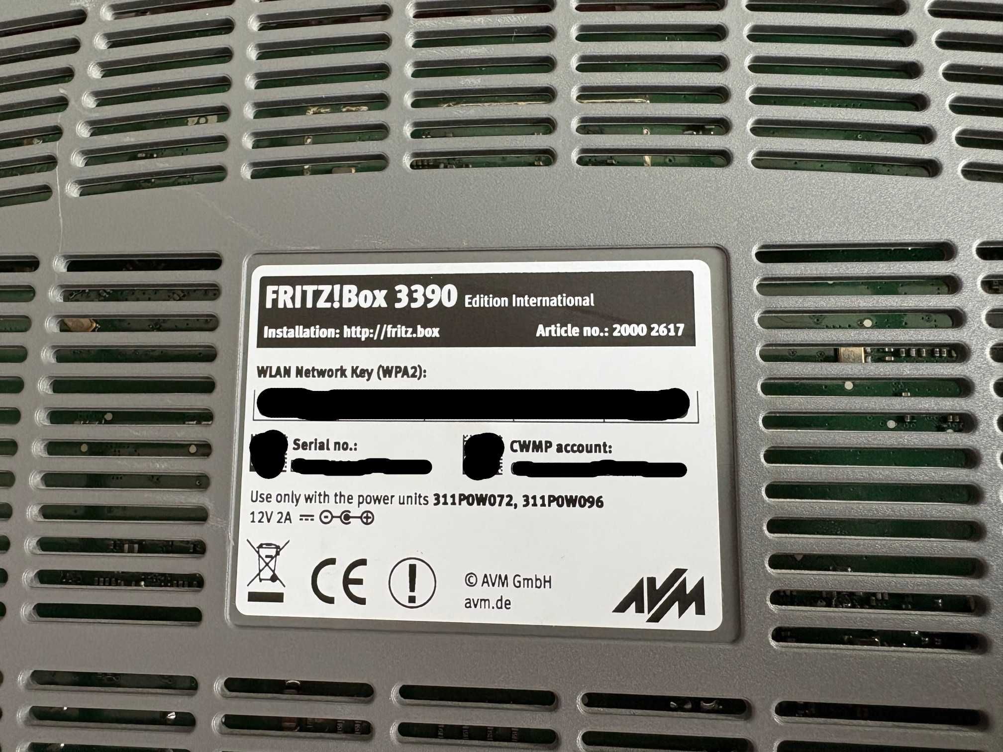 Dwuzakresowy router ADSL/VDSL AVM FRITZ!Box 3390