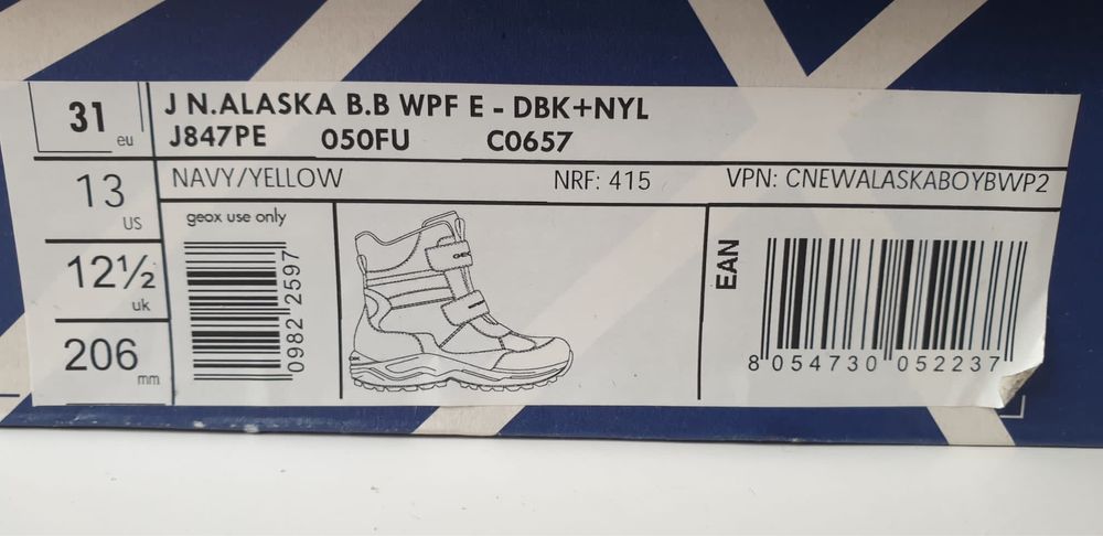 Buty zimowe kozaki śniegowce Geox rozmiar 31