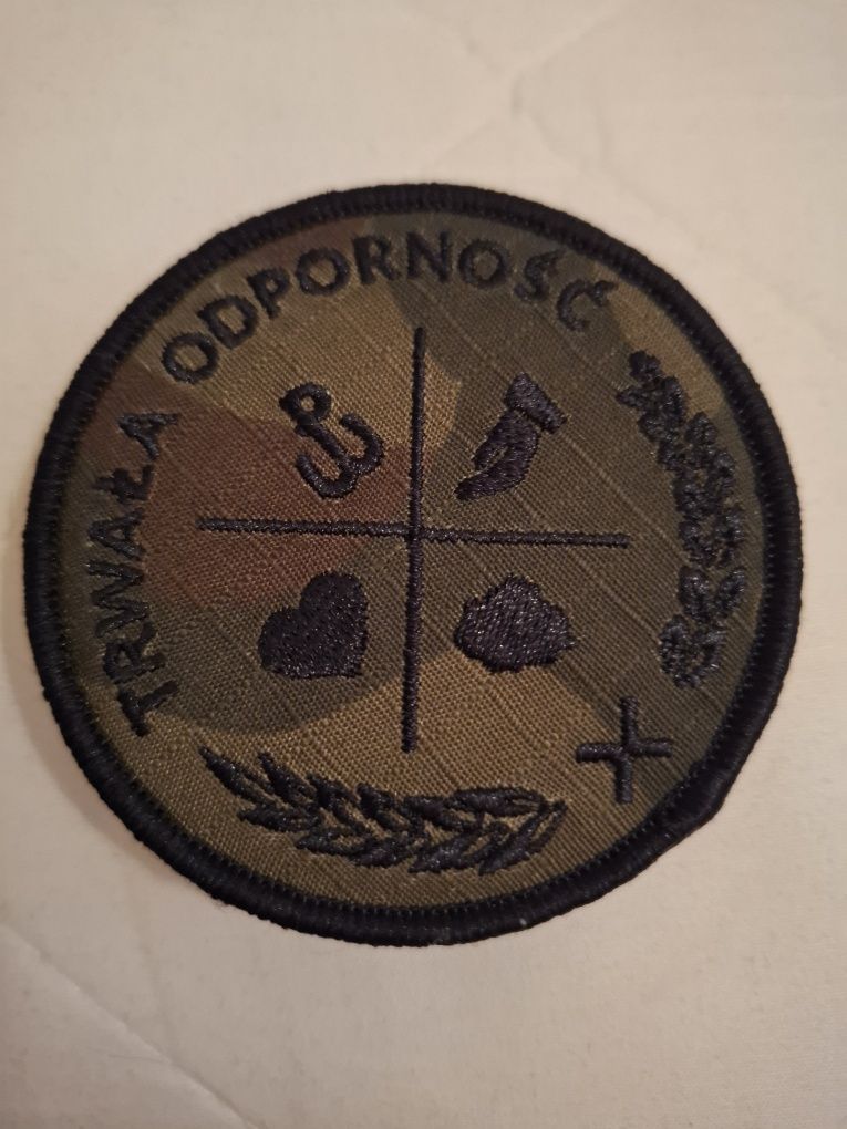Naszywka z rzepem trwała odporność WOT.