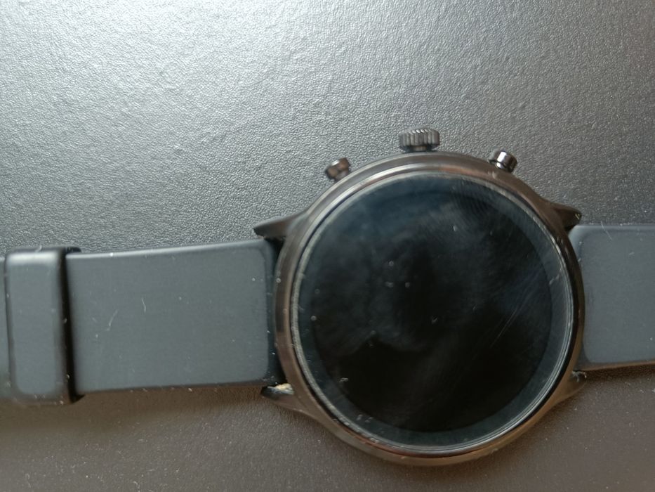 Fossil Gen 5 Carlyle HR Negro Silicone