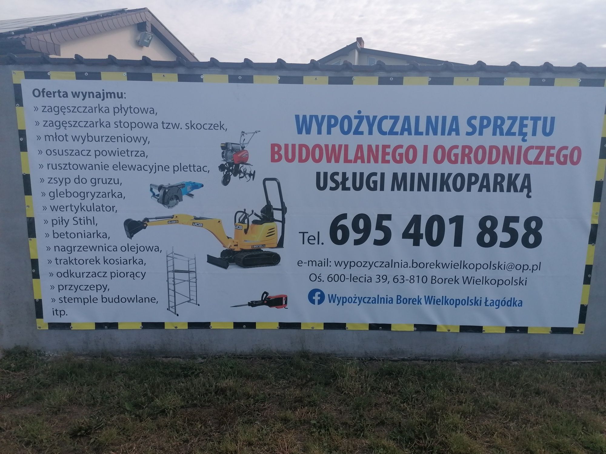 Wypożyczalnia sprzętu budowlanego i ogrodniczego