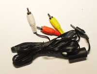 Кабель AUX 1,8" jack ( стерео + видео ) - тюльпаны ( 3 шт ) ( 1,6м )