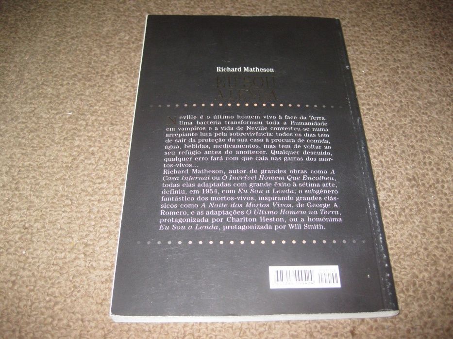 Livro "Eu Sou a Lenda" de Richard Matheson