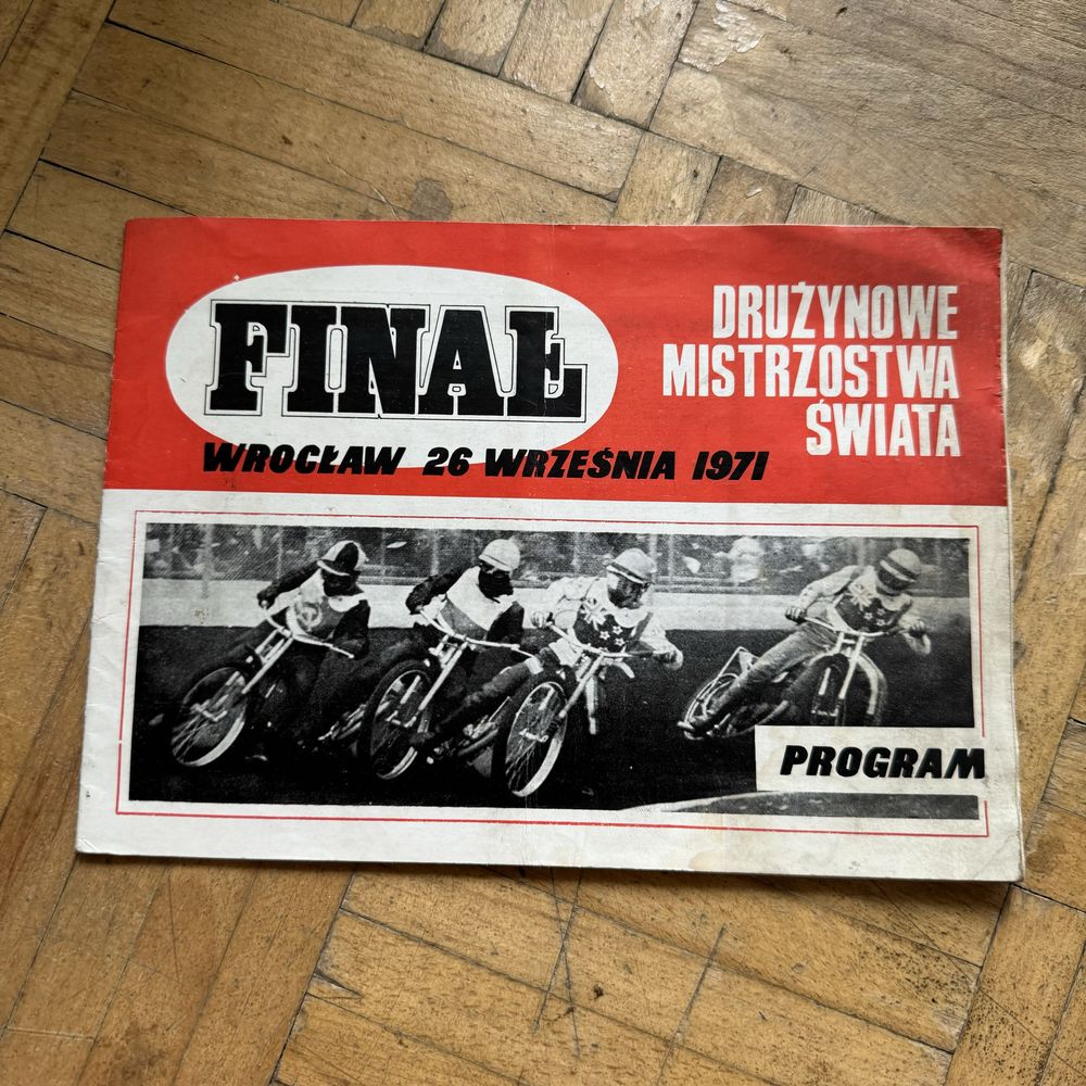 Program żużel wrocław 1971 mistrzostwa świata broszura