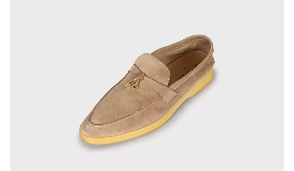 LORO PIANA Бежевые лоферы Summer Walk