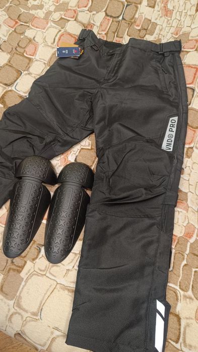 Теплі вітрозахисні непромокаючі штани на мото для зими Vemar VND захис