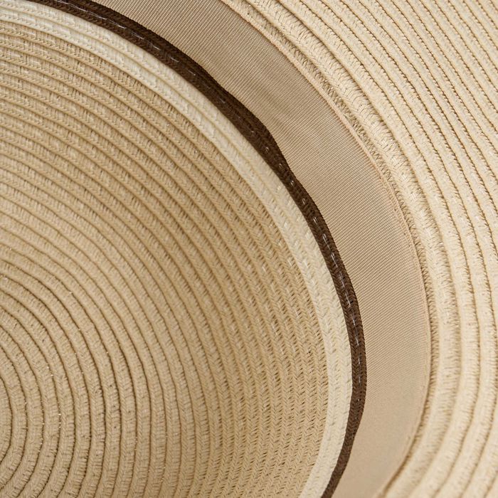 Betlewski Kapelusz słomkowy damski letni na plaże beżowy PANAMA