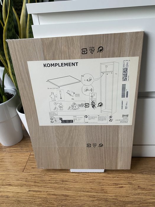 Ikea komplement półka do szafy 35cm