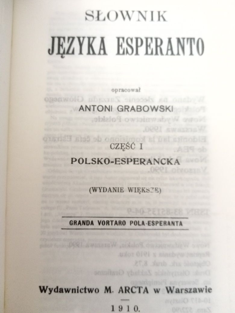 Słownik Języka Esperanto  cz.1