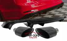 Dyfuzor + końcówki czarne AUDI A5 B9 F5 16- S Line wzór RS czarny