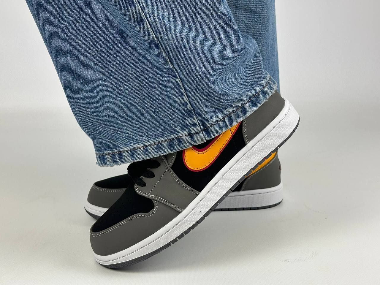 Кросівки Nike Air Jordan black grey 38-45, люкс якість