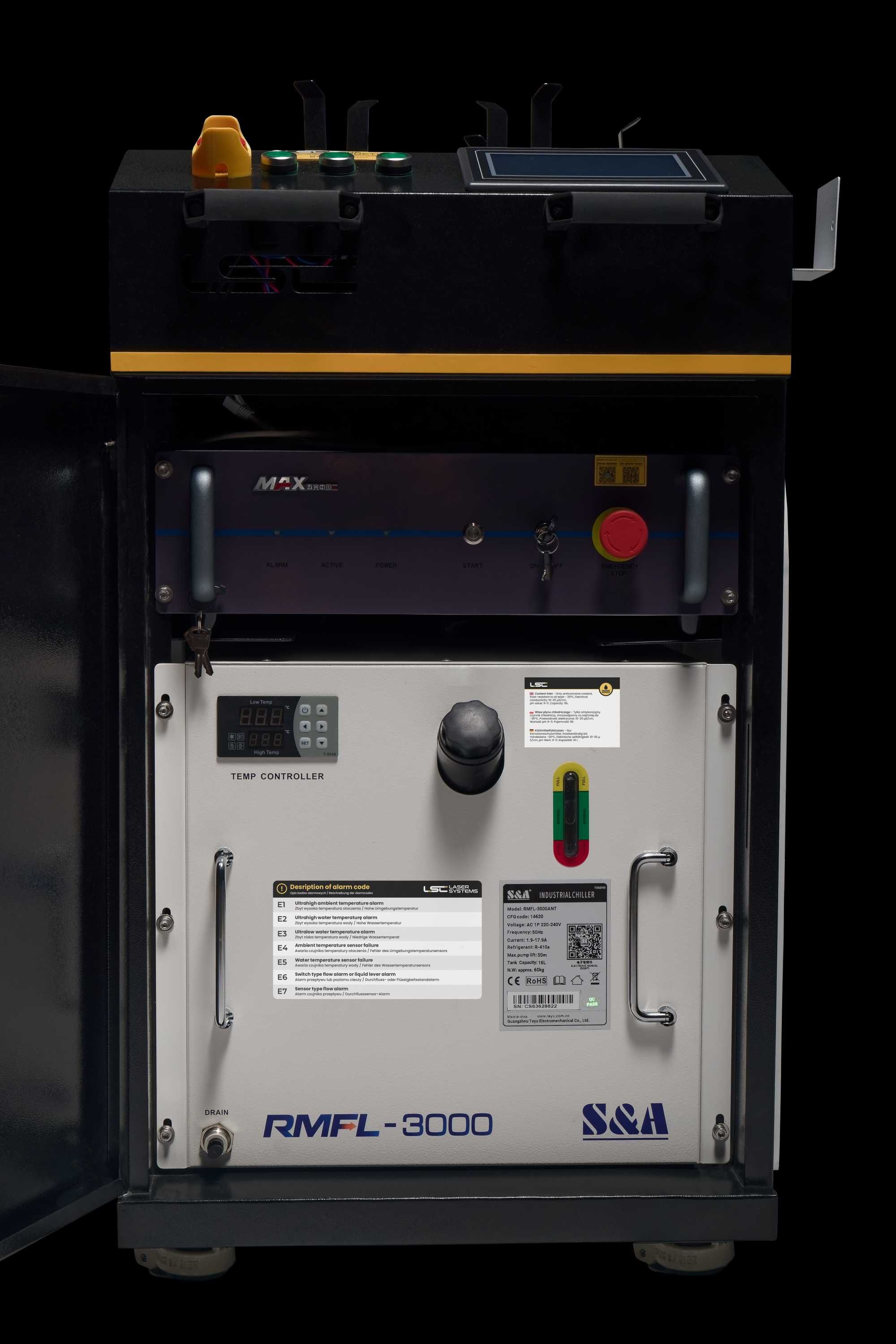 LSC Industrial 1500W Czyszczarka laserowa CW chłodzona cieczą