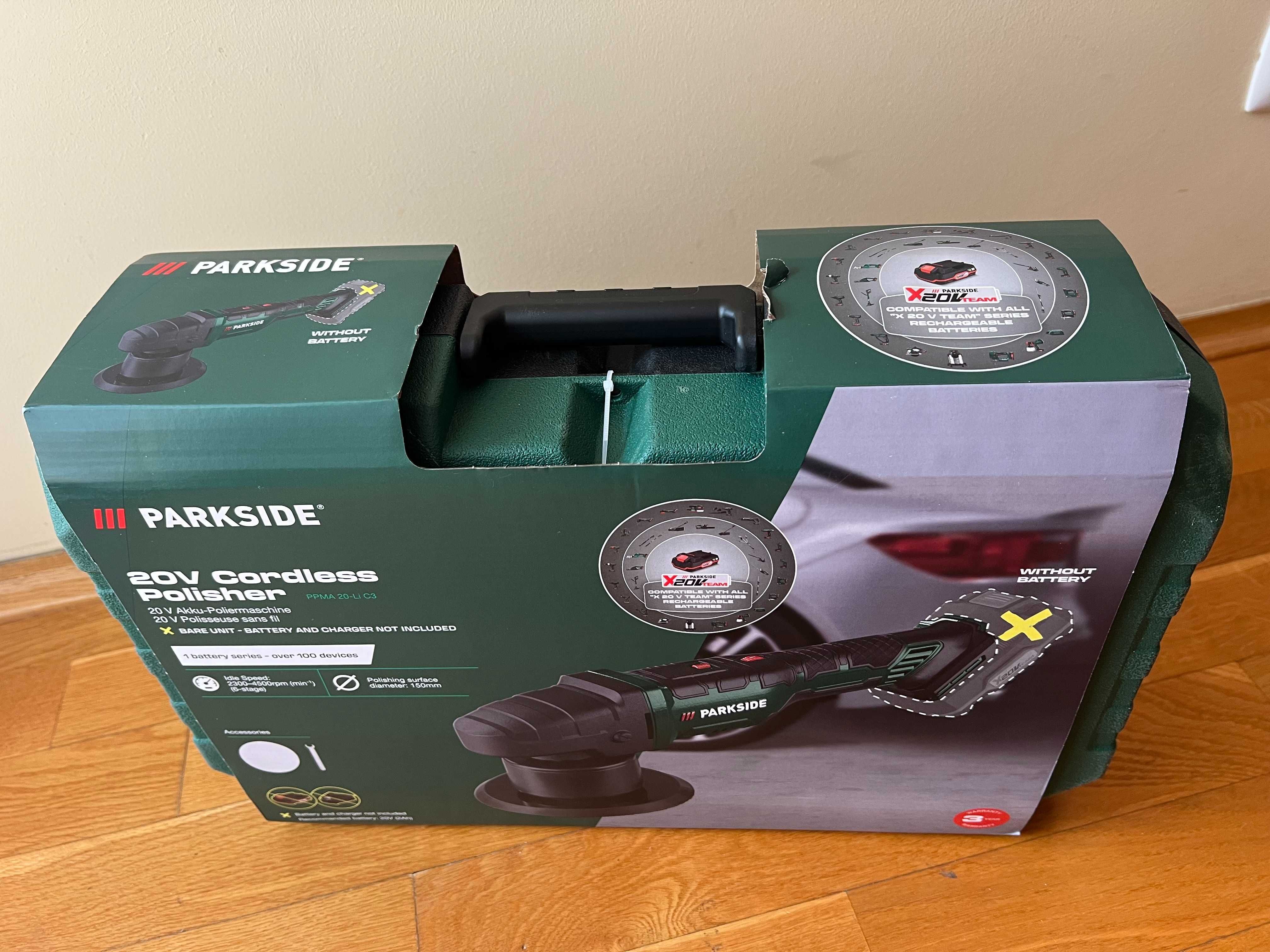 Akumulatorowa polerka Parkside 20V PPMA C3 najnowszy model