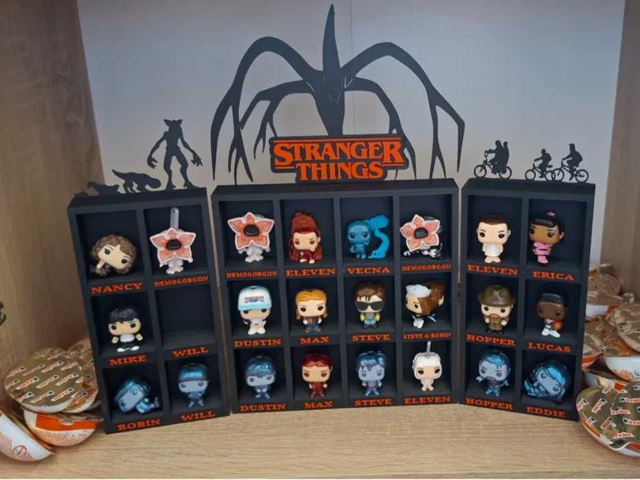 Półka Ekspozytor Stranger Things na figurki Kinder Joy Funko Pop